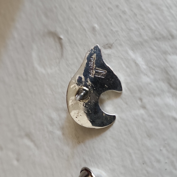 Adorable NWOT Native American Navajo Bear Turquoise Tie Tac 💙 - Picture 4 of 8